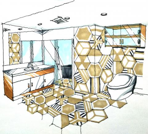 謝宜庭 - 浴室Free Hand