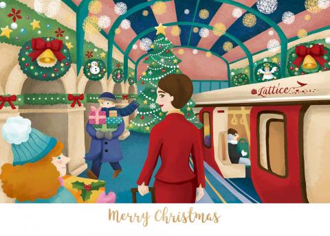 Travel with Tiffany - 聖誕節賀卡接案，業主為國泰空服員