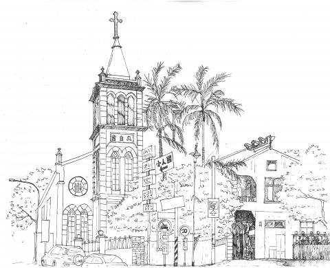 自由業 - 關西天主堂手繪