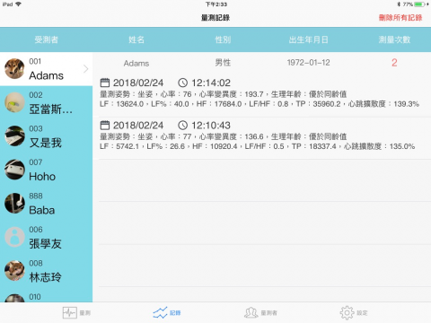 誠果資訊科技 - BT HRV Device measurement App