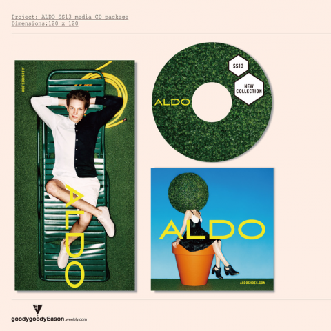 Gongong Kouples - ALDO SS13 Media CD Package Design
專輯封面設計
