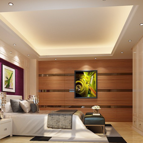 住吉內裝企業社 - 隱藏了房間門和浴室門的做法