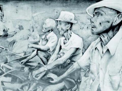 吳秉憲 - 凝視：老人的聚在台下一同觀賞歌仔戲專注的眼神。