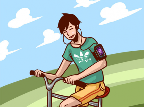 搧風五斗跪 - 示意圖插畫