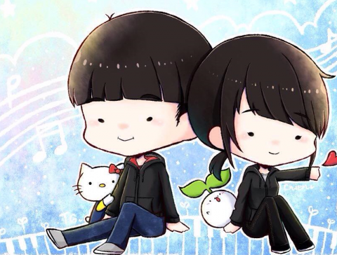 蔡千筑(學生) - 電繪人物Q版插畫