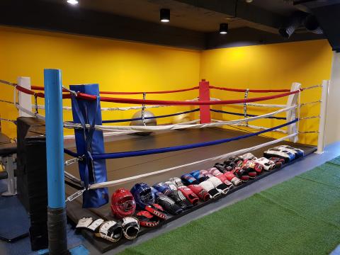 Mo-Mo私人教練工作室 - 舖有專業柔術墊的拳擊擂台 讓您運動起來更加有快感
