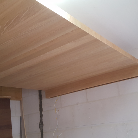 富順室內裝潢工程行 - 主臥造型貼皮天花板