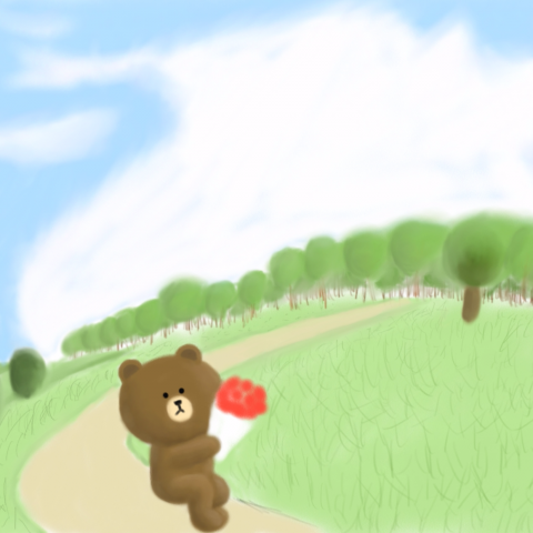 趙紫菱 - &bull;電腦繪圖&bull; 
草原告白
>>使用軟體及工具：Painter+電繪板