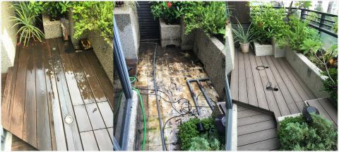 久毅實業 - 景觀陽台花園
原本的南方松-木底(使用2年)

使用塑木-鋁合金底(約5年以上)依環境保養可用更久