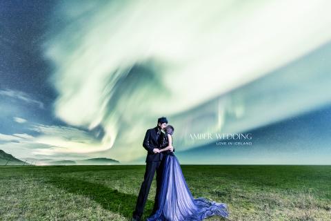 AMBER WEDDING 攝影工作室 - 冰島海外婚紗 - 極光婚紗照