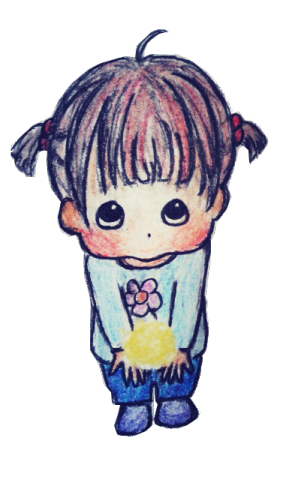 謝拔辣個人工作室 - 捧著希望的小女孩 謝拔辣個人工作室 - 捧著希望的小女孩