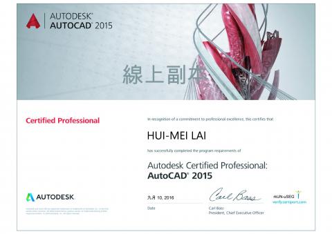 yichen個人工作室 - autoCAD國際認證