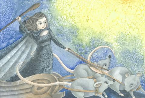 林思辰Susu Lin - 2015年普羅音樂團，國家音樂廳「耶誕綺緣」演奏會，《睡美人圓舞曲》插畫合作案。