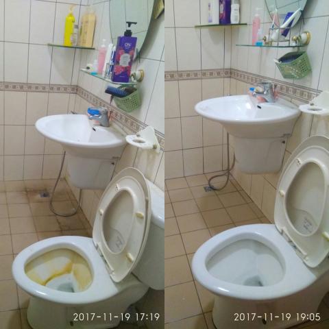 張小姐（ 立淨居家清潔） - 廁所清潔前後