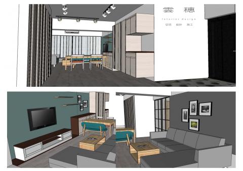 雲穗設計 - 住宅空間案-工業風X北歐風
輕裝修案，減少木作的施作，以油漆與家具為主
男主人喜歡工業粗曠X女主人喜歡北歐簡潔
創造出屬於您家的味道
