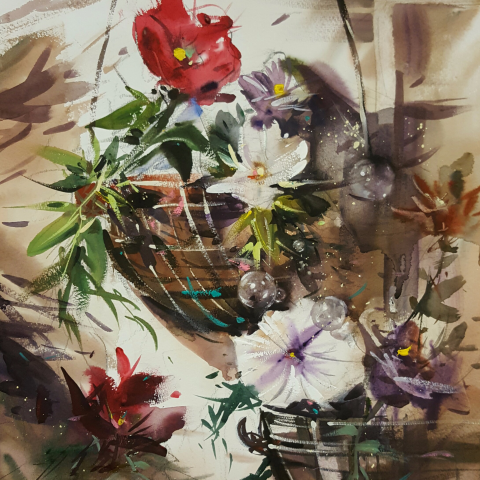 亞霏美術 - 水彩大學考題/課堂示範