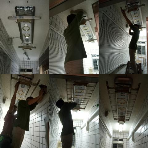 胡羽蝶 - 安裝電動伸縮曬衣架