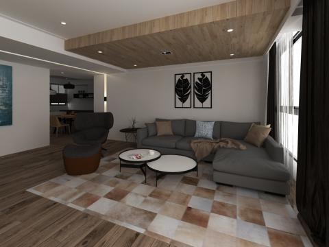 3D效果圖繪製 . 施工圖繪製 - 現代人文風