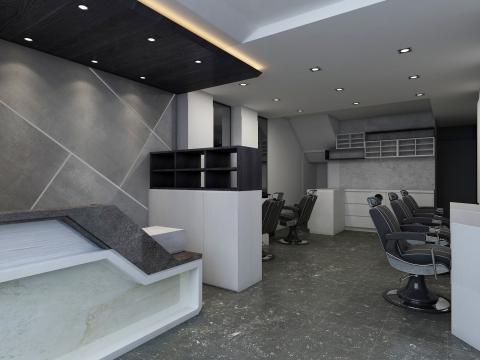 佐岳設計 - 好時光理髮廳-商空設計工程1