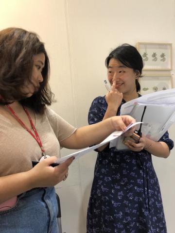 李嘉芳 - 2018韓國coex Handyarty 展覽隨行翻譯