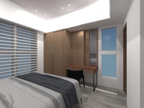 鴻明室內設計 - 臥室3D圖繪製