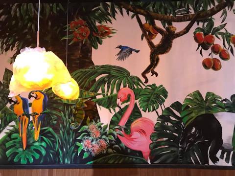 表色相工作室 - 壁畫案子局部