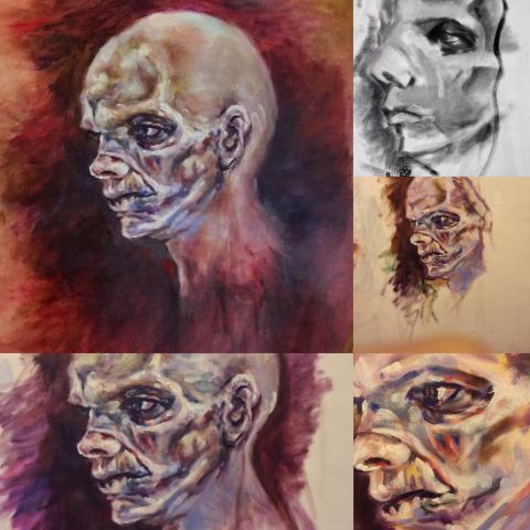 Agi Chiu - 油畫創作過程