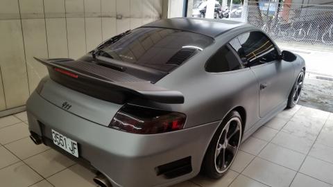 汽車美容工访 - 全車包膜~消光灰