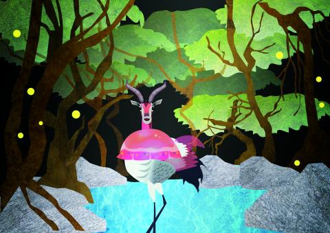 YOYO個人設計及繪畫工作室 - 這是一個兒童繪本的插畫，將古代山神獸重新撰寫而成的書籍，我在負責插畫的過程中，選擇用AI進行繪製，貼了許多材質與光線營造，帶出豐富色彩又有點神祕的風格。
傾聽您的聲音，是我的榮幸