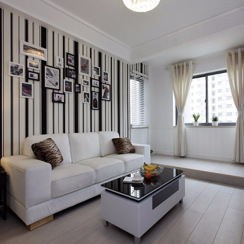 翎豪建築及空間設計 - 極簡現代風格。(服務項目:客廳整體規劃及家具、地毯、飾品及家具等選擇)