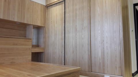 睦月室內設計 - 汐止電梯公寓，客人新婚，舊屋翻新(主臥)。