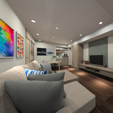 寰泰采尚設計工程有限公司 - <忠孝林宅> - 客廳