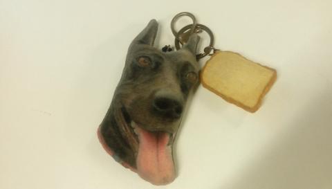 23弄文創手作工作室 - 手繪毛小孩鑰匙圈