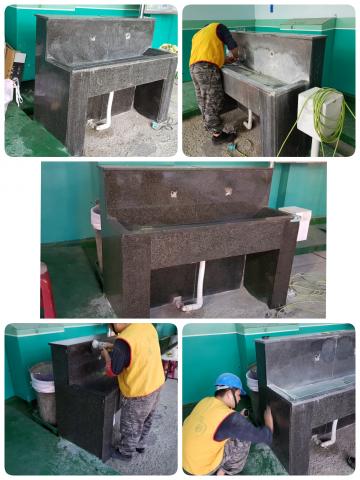 岳彩土木包工業 - 大理石洗手台重新拋光美容