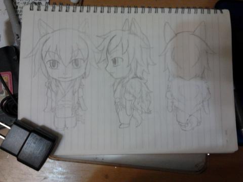 白狼 - 角色Ｑ版繪製