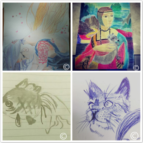 林書伃 - 翻畫作品。