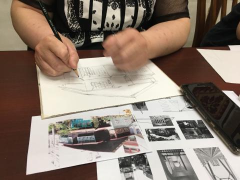 愛麗莎 愛話畫 - 學員作畫側拍 愛麗莎 愛話畫 - 學員作畫側拍