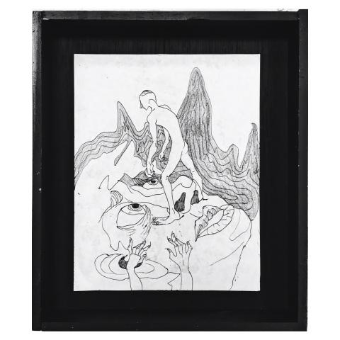 DNTLAMLT_Illustration and Design - 便條紙塗鴉系列，黑白線條插畫