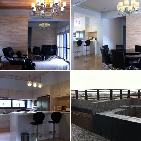 真我空間裝修設計 - 埔里呂公館-餐廳、吧台、廚房