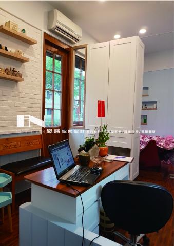 恩諾空間設計 - 頭份商業空間~美睫店，櫃檯及等候區