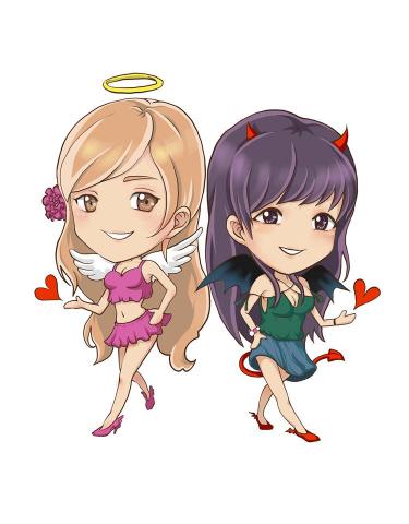 ViewJiezuo個人工作室 - 金莎&金渲 主持人
Q版人物設計繪製