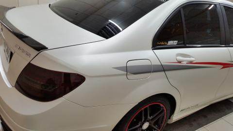 汽車美容工访 - 全車包膜~消光白