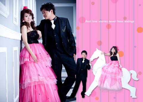 個人設計工作室 - 婚紗相本美編排版