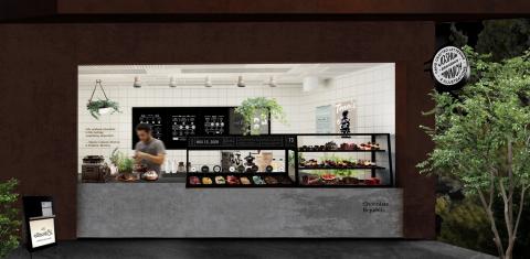 Yvette  - 商業空間 咖啡甜點店 設計+3d渲染圖