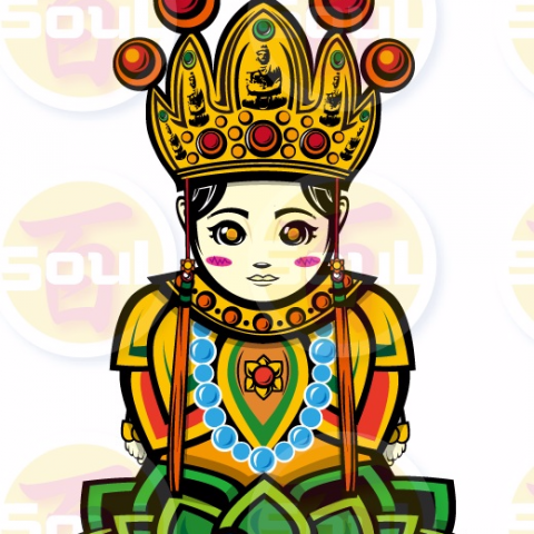 修洛 - 觀音娘媽圖案設計