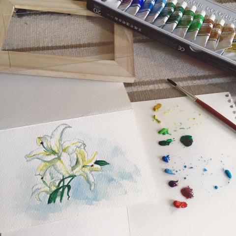 Eunice - 水彩+色鉛筆