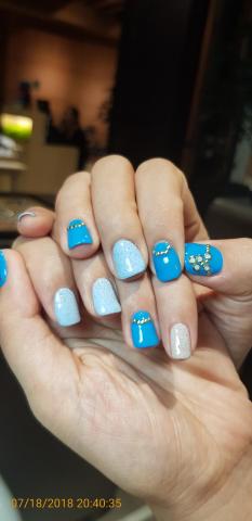 inail法式美甲沙龍 - 藍色系列1