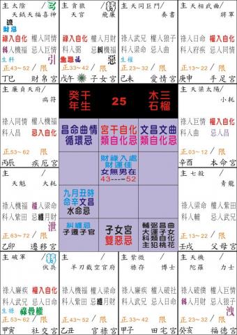 老莊斗數 - 命盤分析