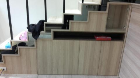 創藝工程 - 夾層樓梯及收納櫃施作