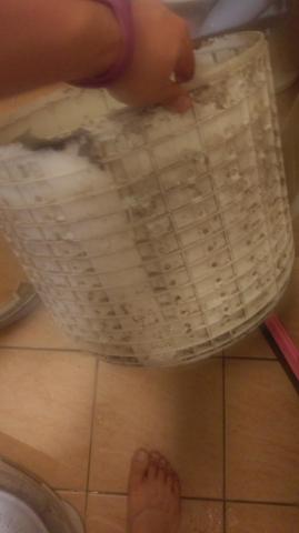 三花清潔工坊0912488403 - LG 套房用6kg 洗衣機內桶，佈滿格狀，清潔非常耗時耗力，還是要努力幫客戶做好